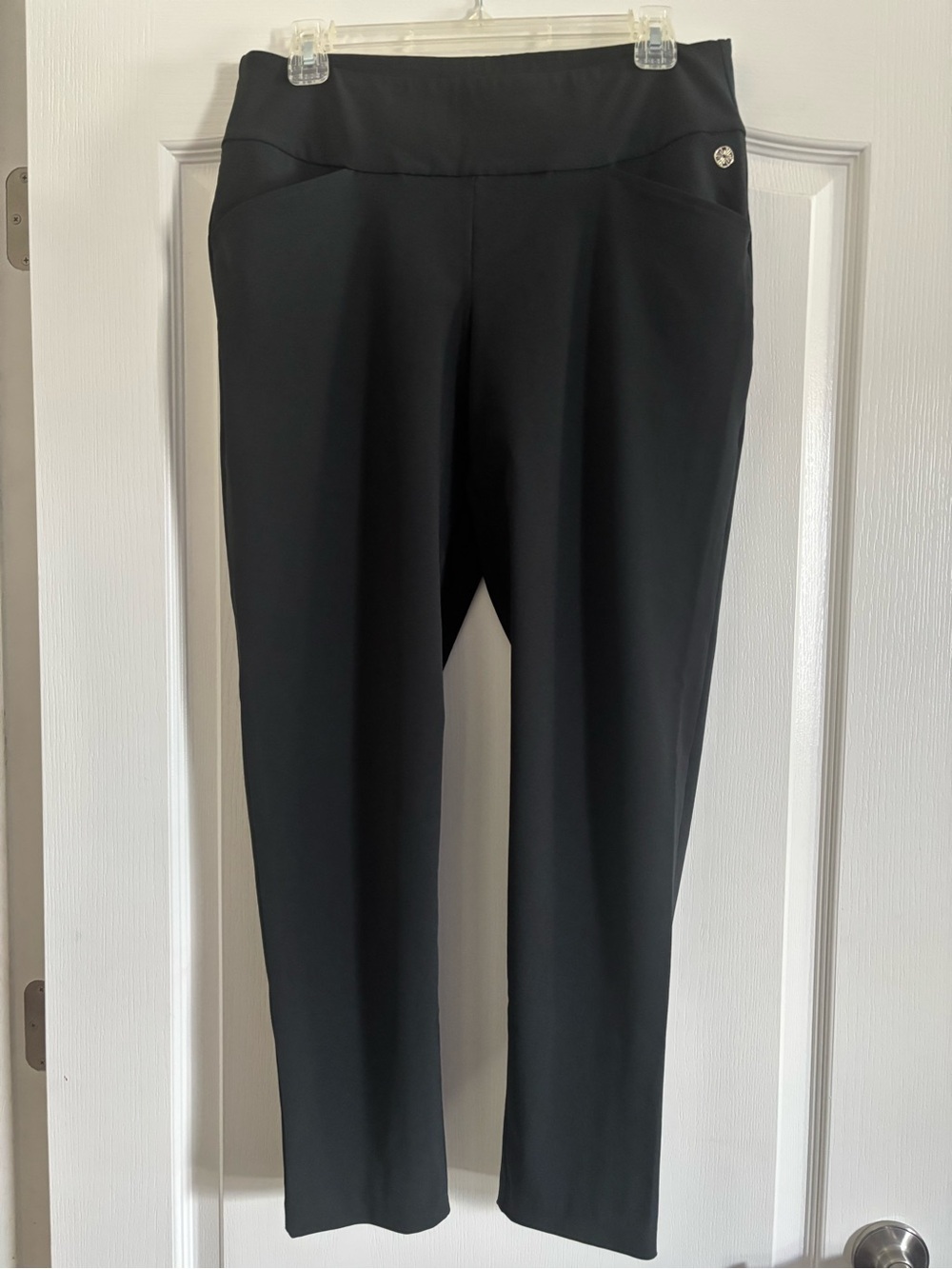 Lilly Pulitzer Black Corso Straight-Leg Ponte Pants size 10 in great condition